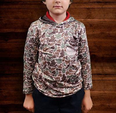 Youth Dry-Fit Camo Hoodie