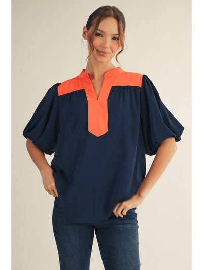 Auburn Colorblock Top