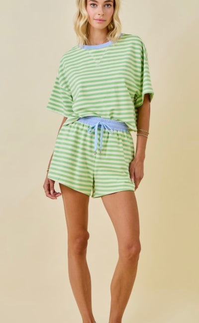 Honeydew Striped Set