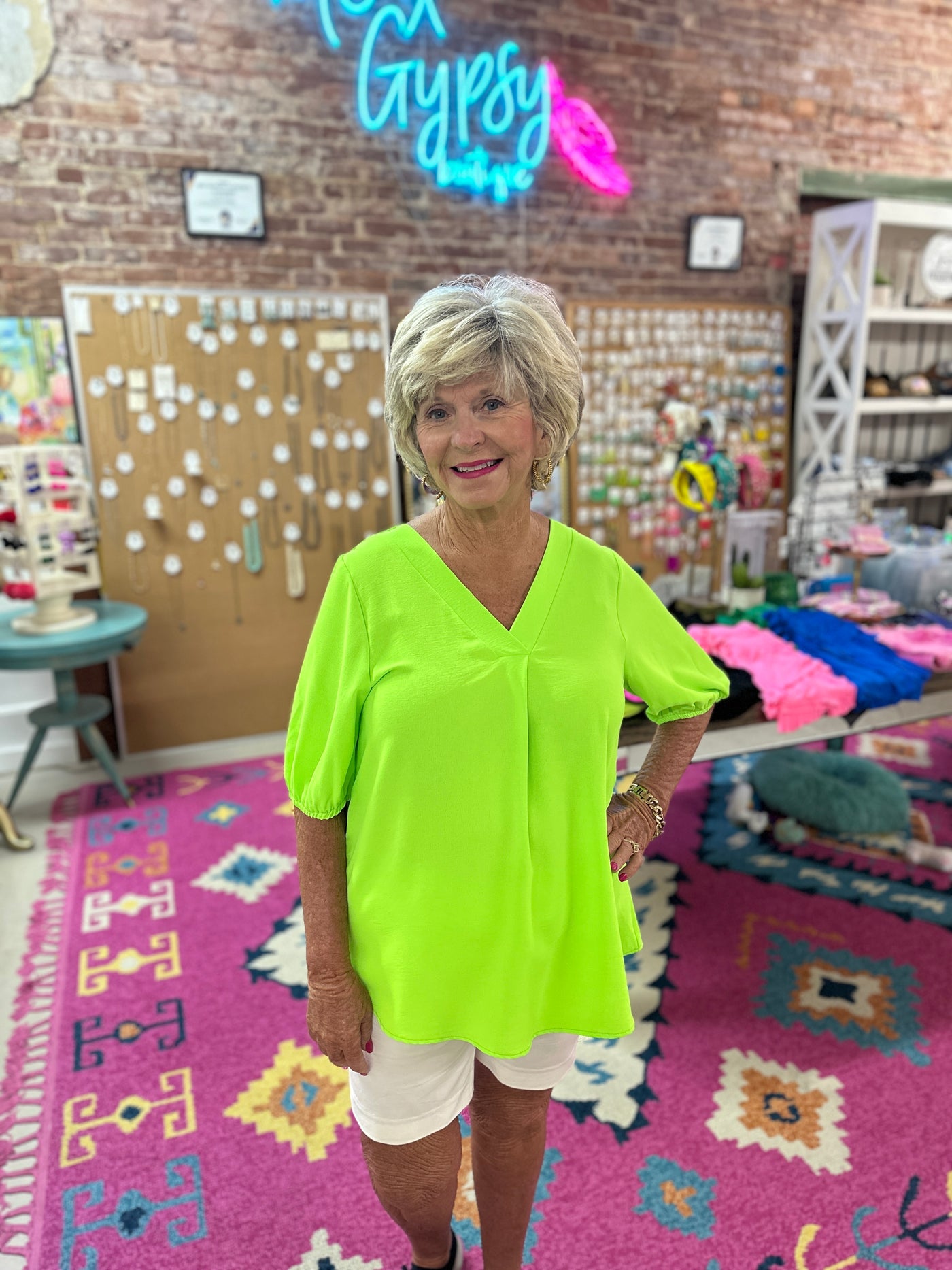 Neon Lime Blouse