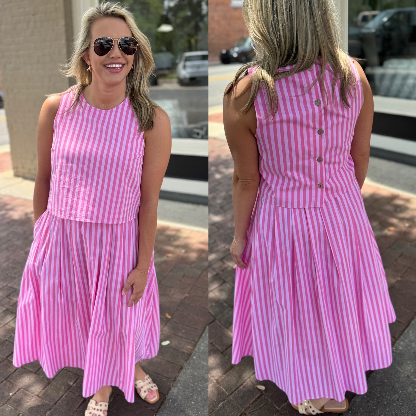 Stripe Me Happy Skirt Set