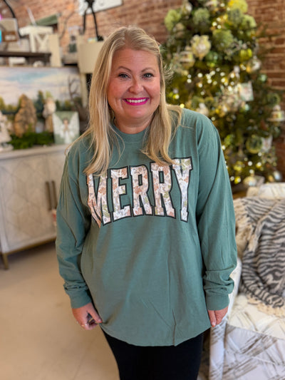 Merry Camo Longsleeve Graphic