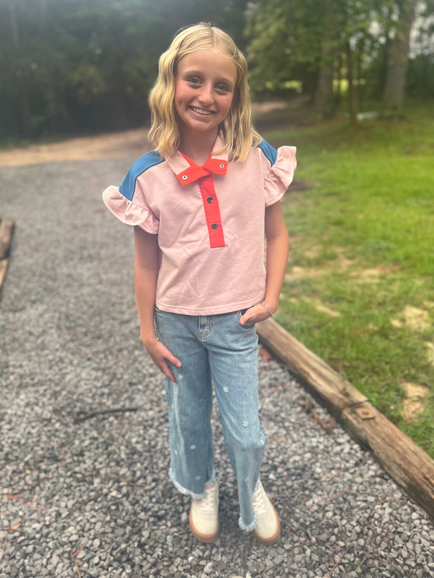 Girls Colorblock Top