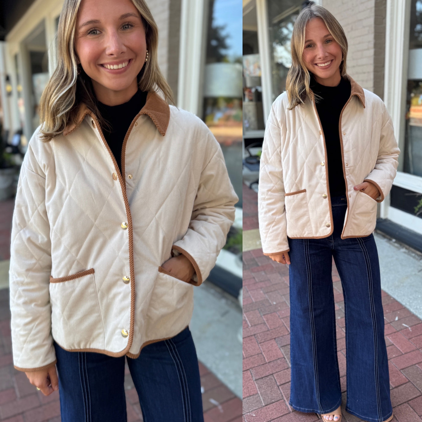 Cognac Contrast Jacket