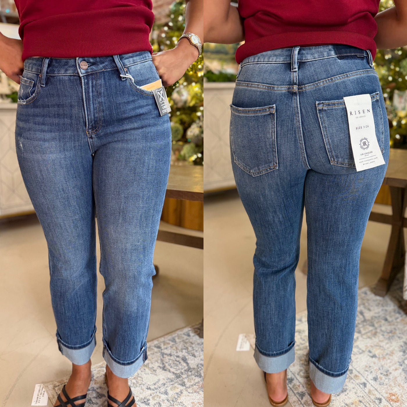 4 Way Stretch Slouchy Straight Denim