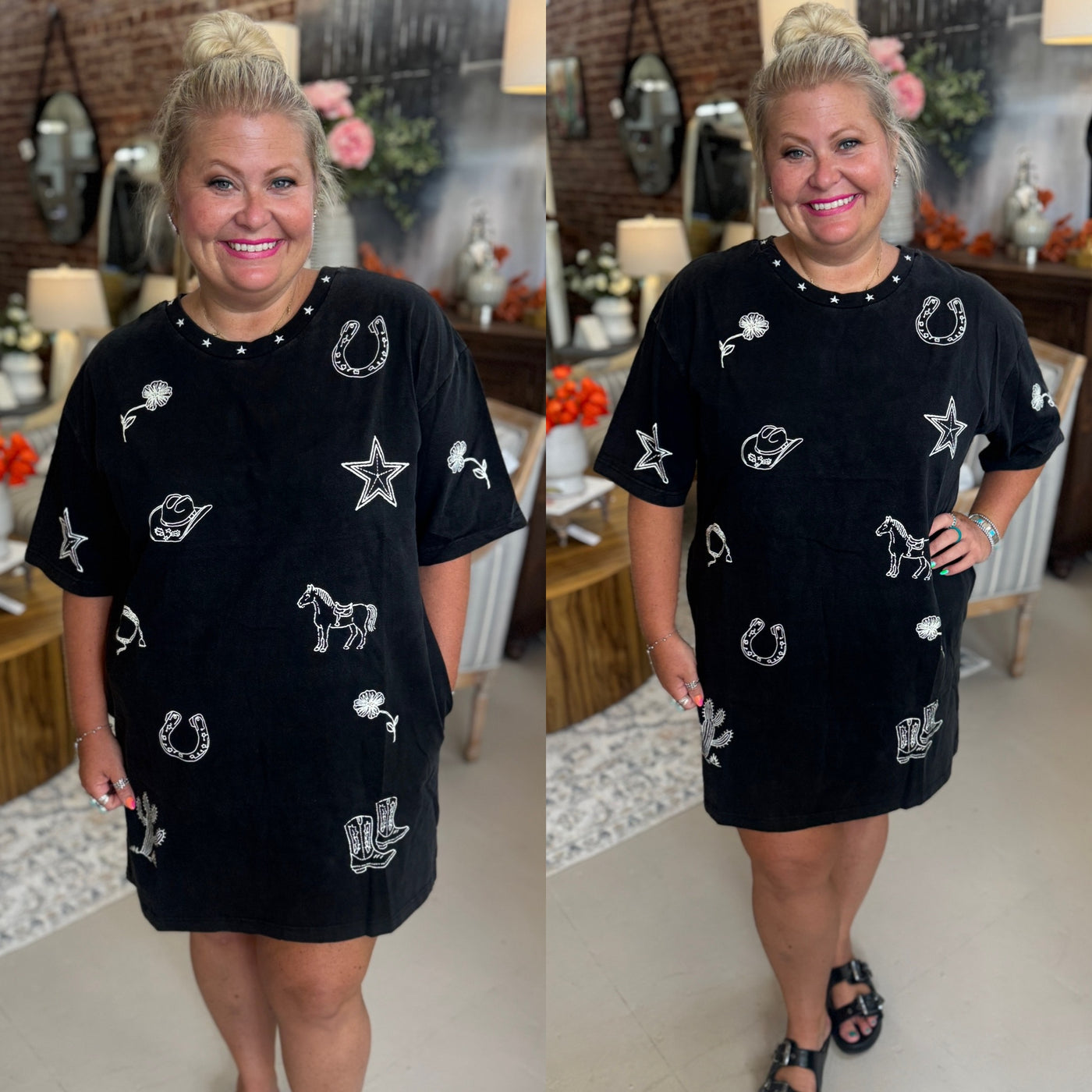 Out West T-shirt Dress