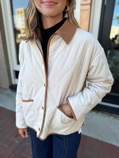 Cognac Contrast Jacket