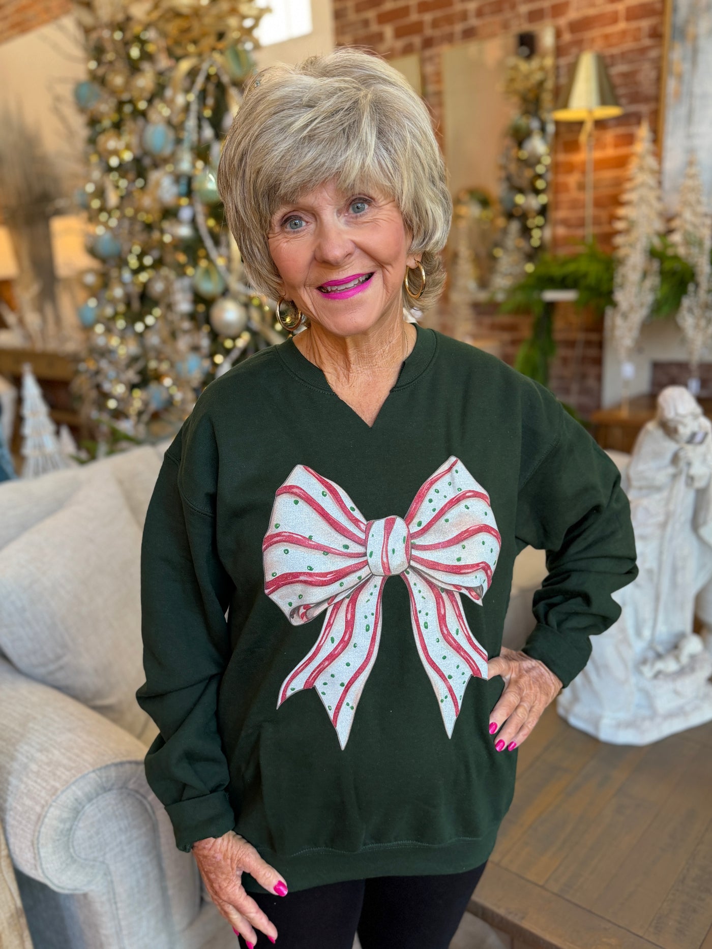 Christmas Cake Bow Graphic