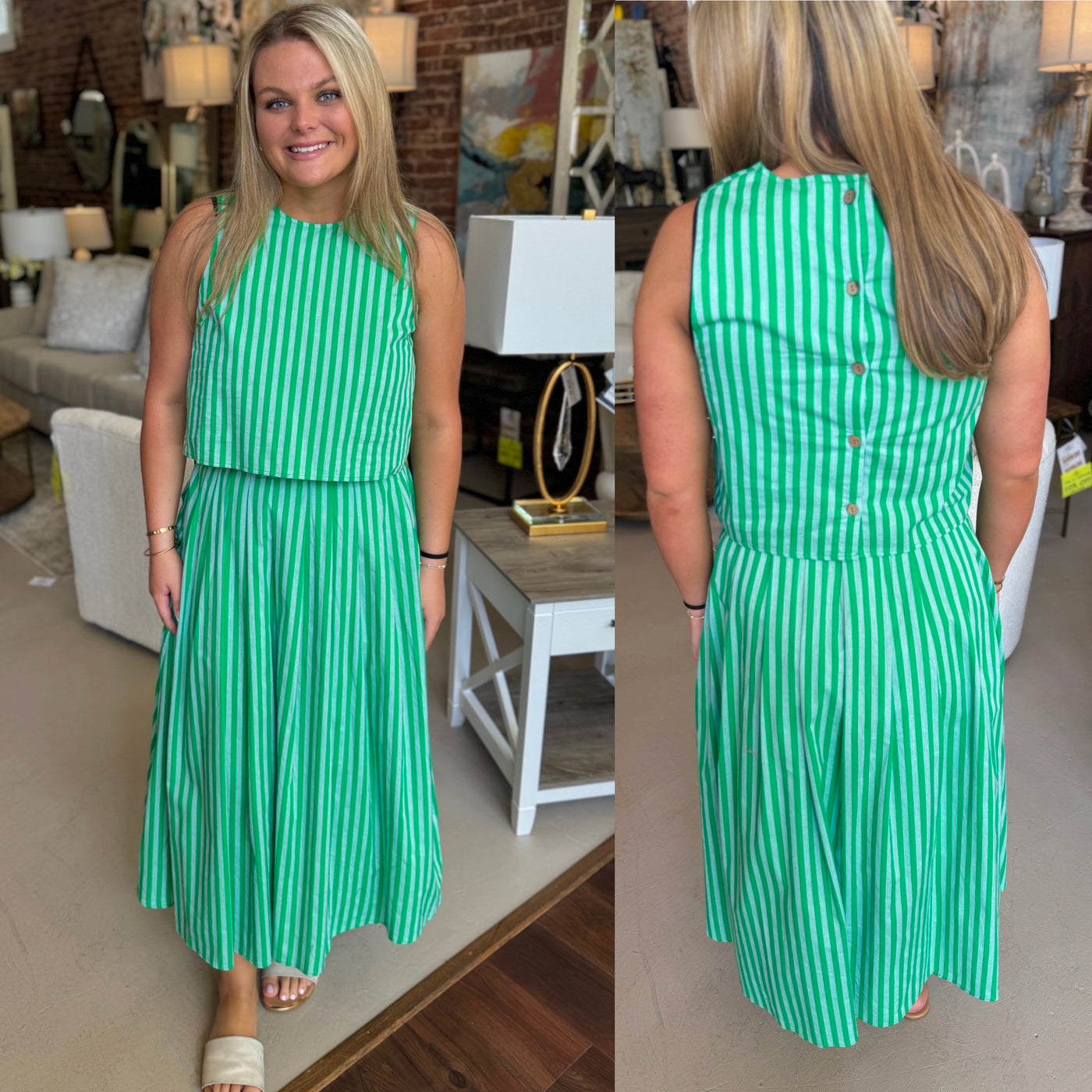 Stripe Me Happy Skirt Set