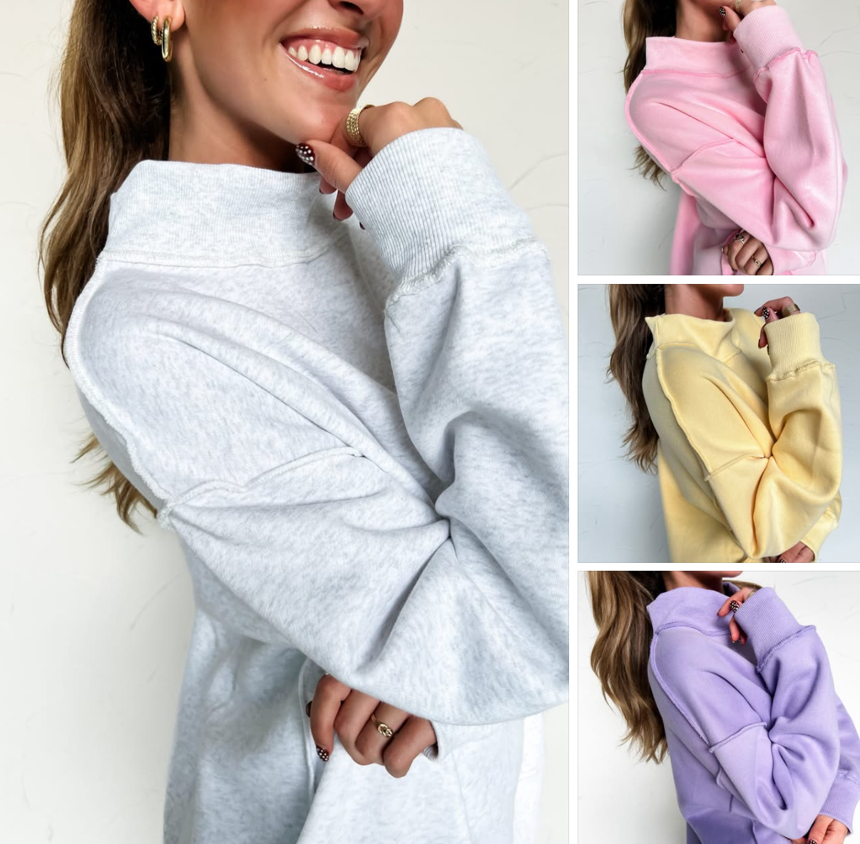 Mock Neck Sweatshirt