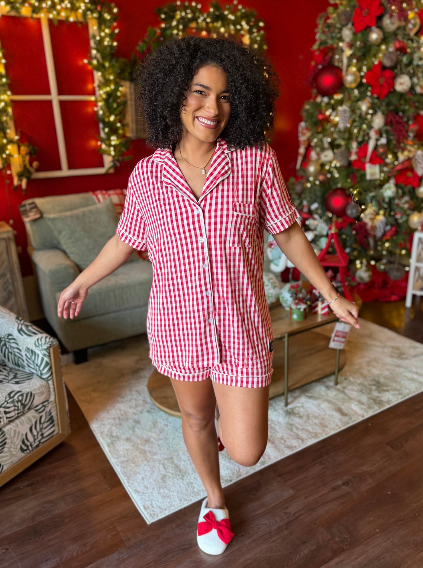 LULU Red Gingham PJ