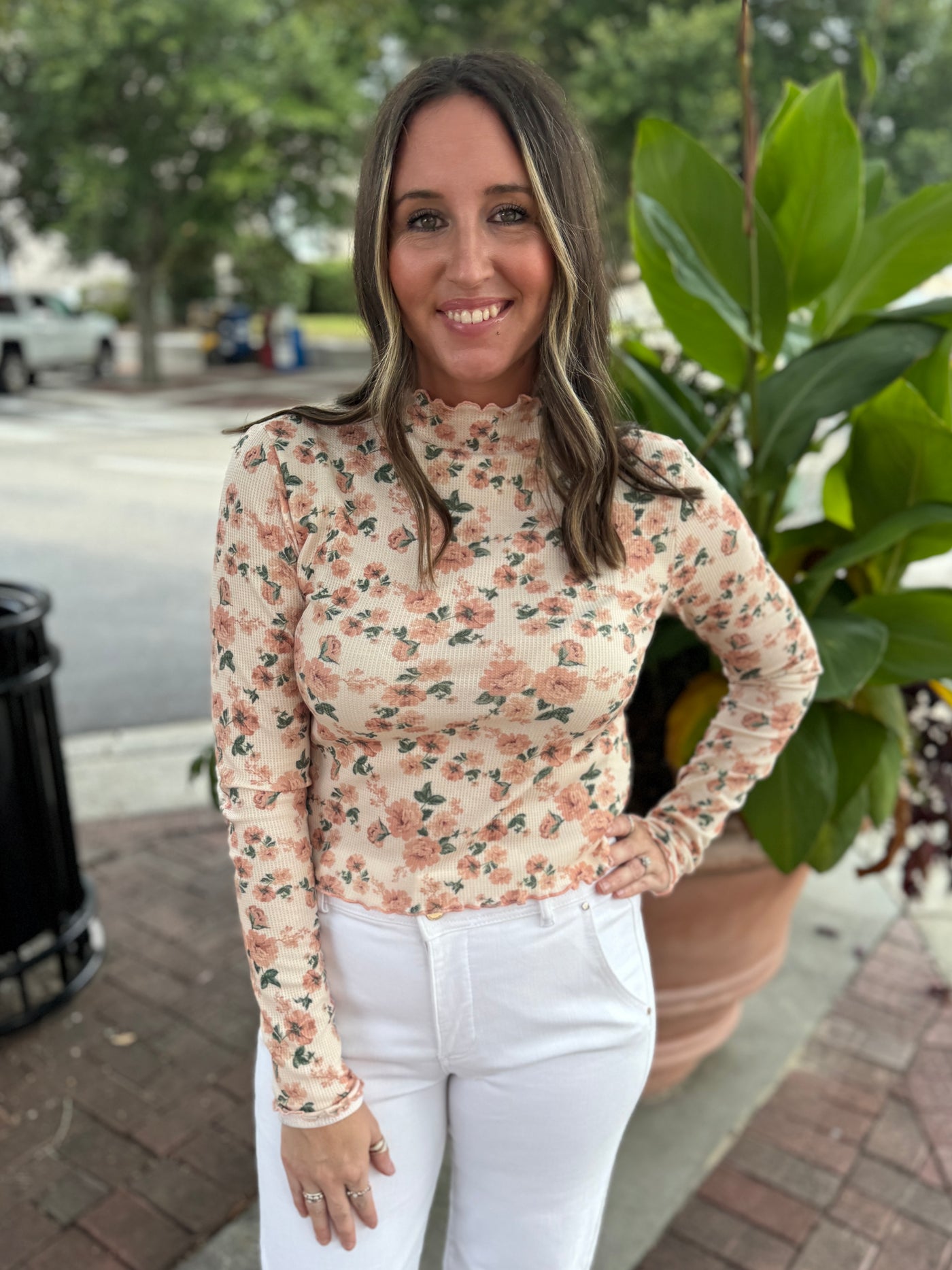 Floral Printed Thermal Top