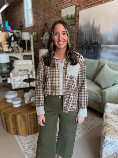 Striped Colorblock Flannel