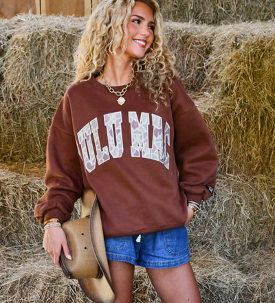 LULU MAC CAMO SWEATSHIRT