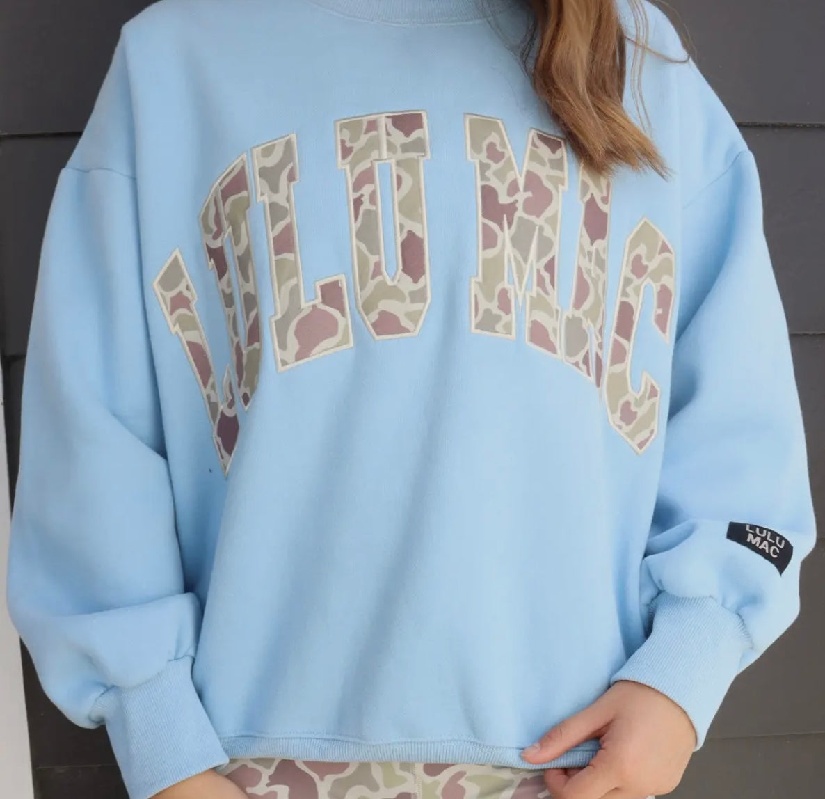 LULU MAC CAMO SWEATSHIRT
