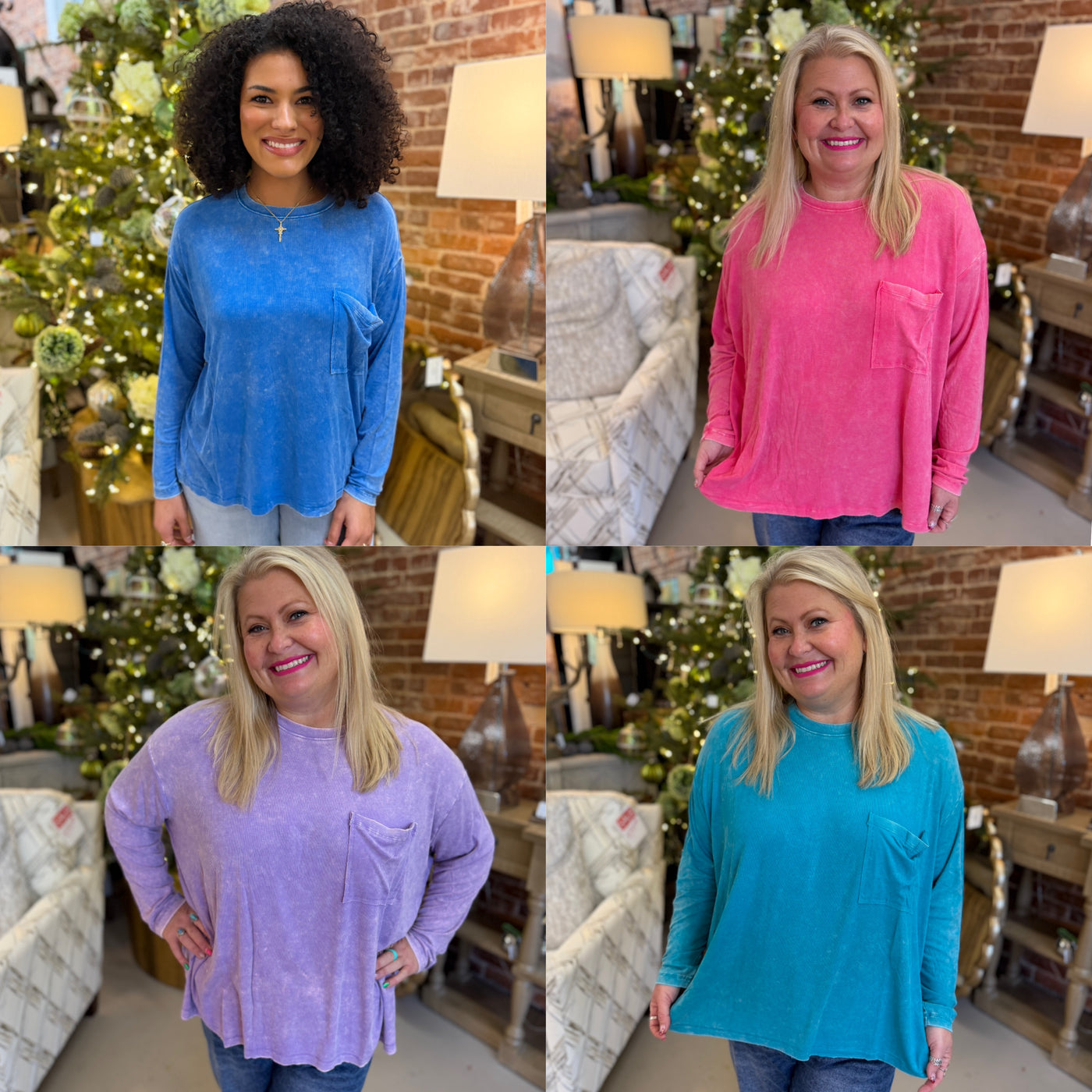 Ribbed Acid Wash Top – The Teal Gypsy Boutique
