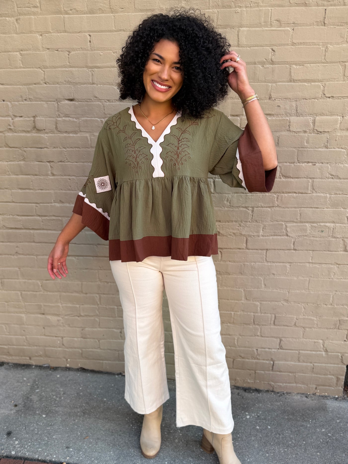 Boho Dreams Babydoll Top