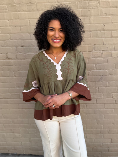 Boho Dreams Babydoll Top