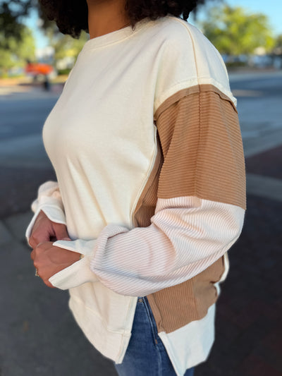 Ivory Colorblock Tunic