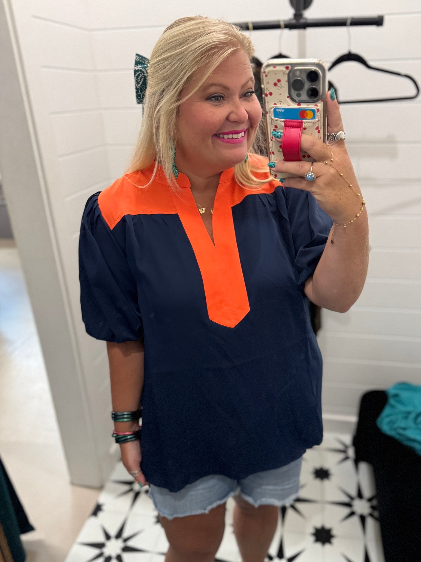 Auburn Colorblock Top
