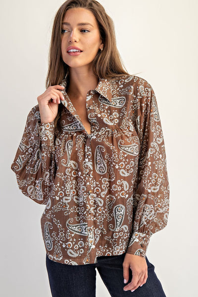 All About Paisley Blouse