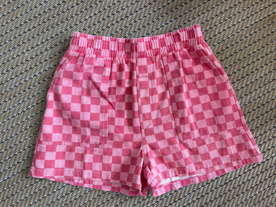 Pink Check Shorts